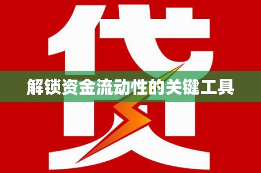 盘县解锁资金流动性的关键工具