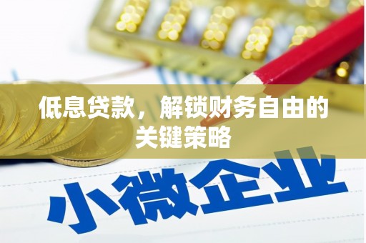 盘县低息贷款，解锁财务自由的关键策略