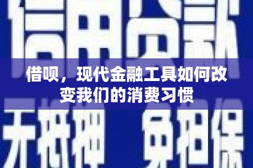 盘县借呗，现代金融工具如何改变我们的消费习惯