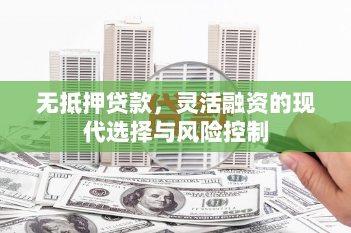 盘县无抵押贷款，灵活融资的现代选择与风险控制