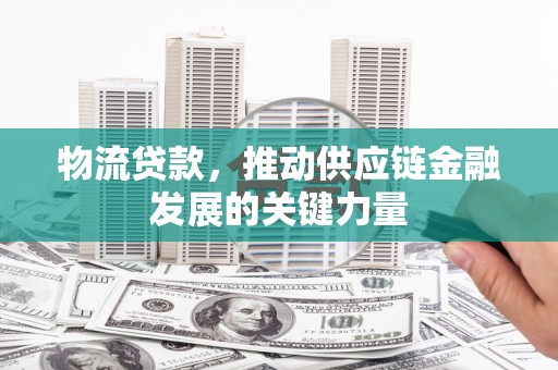 盘县物流贷款，推动供应链金融发展的关键力量