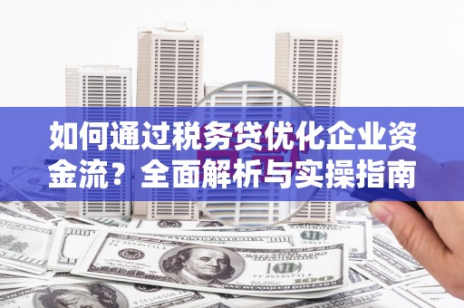 盘县如何通过税务贷优化企业资金流？全面解析与实操指南