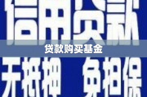盘县贷款购买基金