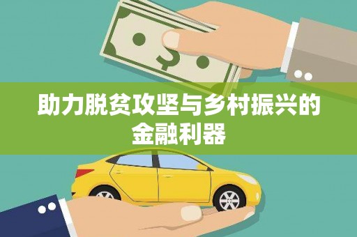 盘县助力脱贫攻坚与乡村振兴的金融利器