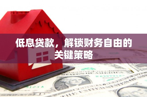 盘县低息贷款，解锁财务自由的关键策略