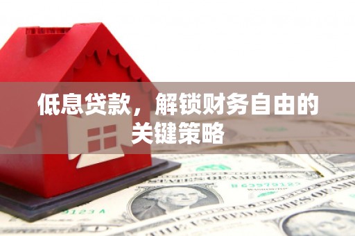 盘县低息贷款，解锁财务自由的关键策略