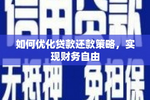 盘县如何优化贷款还款策略，实现财务自由