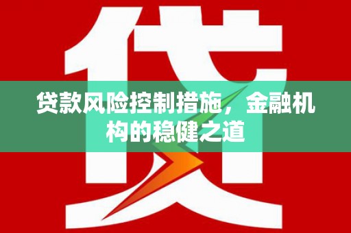 盘县贷款风险控制措施，金融机构的稳健之道