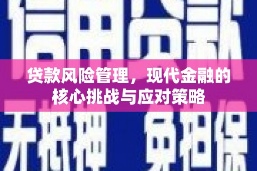盘县贷款风险管理，现代金融的核心挑战与应对策略