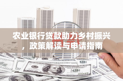 盘县农业银行贷款助力乡村振兴，政策解读与申请指南