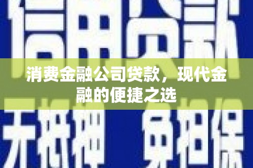 盘县消费金融公司贷款，现代金融的便捷之选