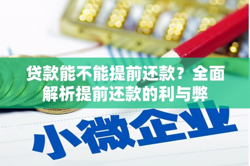盘县贷款能不能提前还款？全面解析提前还款的利与弊