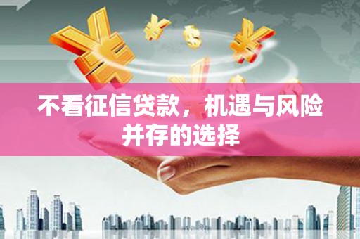 盘县不看征信贷款，机遇与风险并存的选择